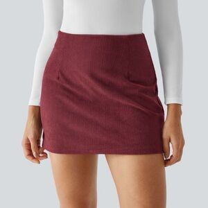 HALARA Corduroy Mini Skirt